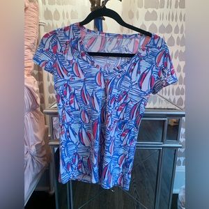 Lilly Pulitzer Comfy Sailboat V-Neck Tee